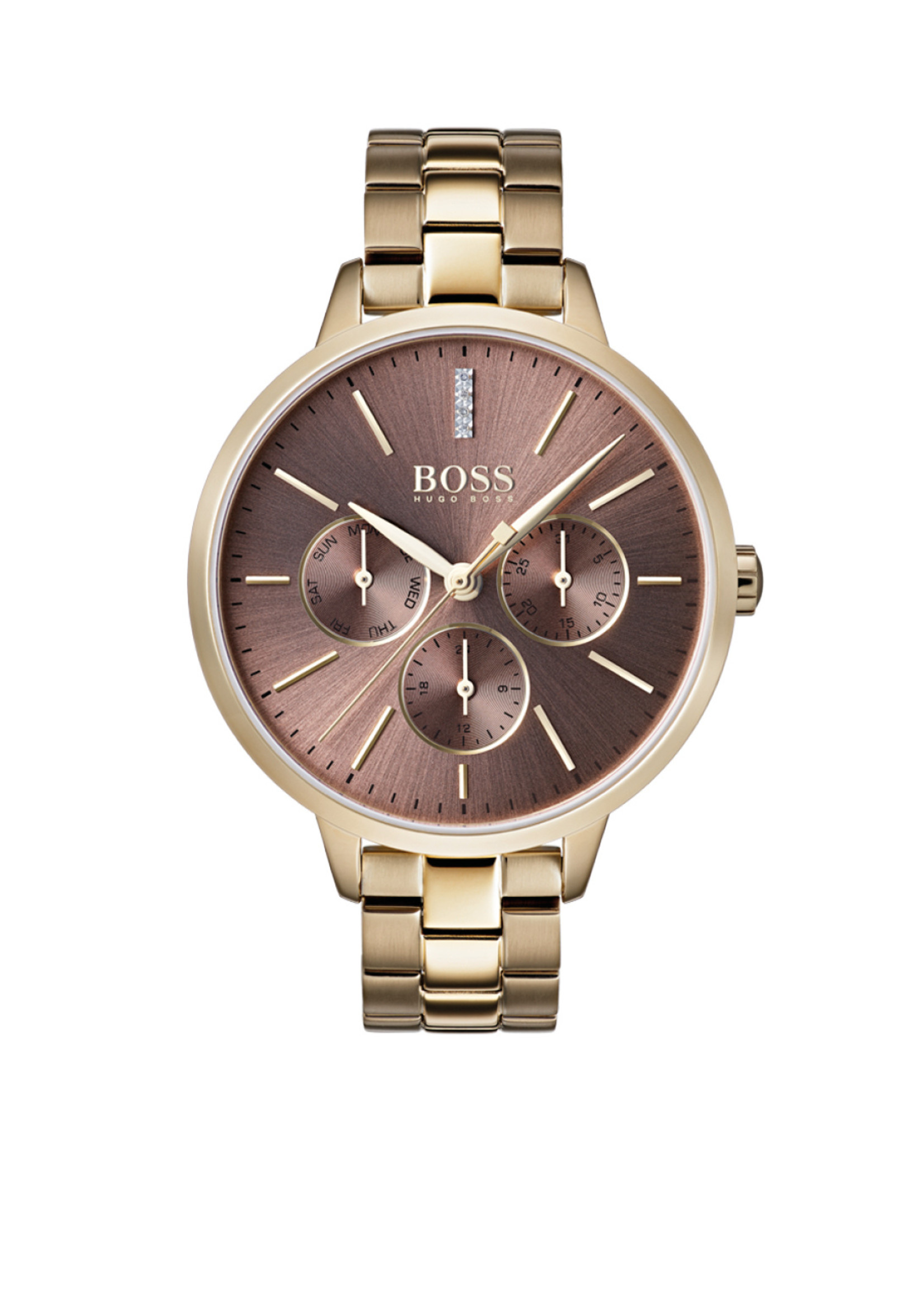 hugo boss women's watch gold