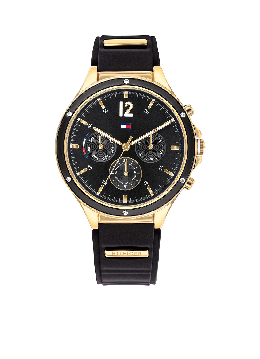 Tommy Hilfiger Horloge - Siliconen - Zwart - Ø 38 mm Dameshorloge TH1782282  - watchesonly