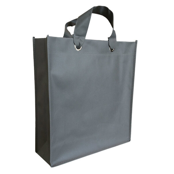 Levering uit voorraad 10x Boodschappentas Grijs non woven 42x14x46cm