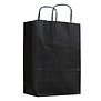 50x papieren tassen zwart in diverse formaten