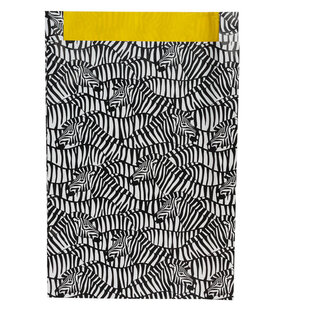 100x papieren zakjes Zebra 25x4x34cm