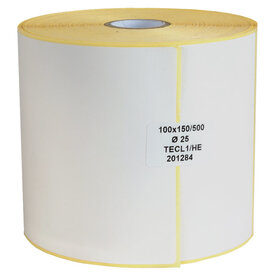 500x Zebra labels 100x150mm