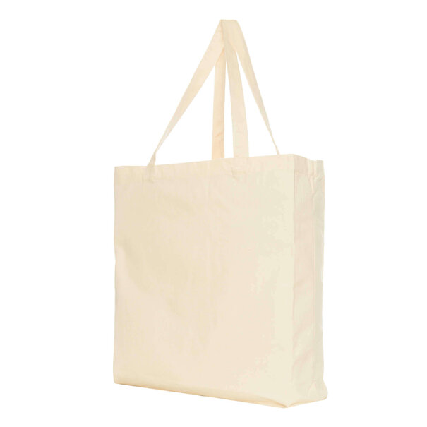 Levering uit voorraad 10x canvas tas 38x12x42cm Ecru