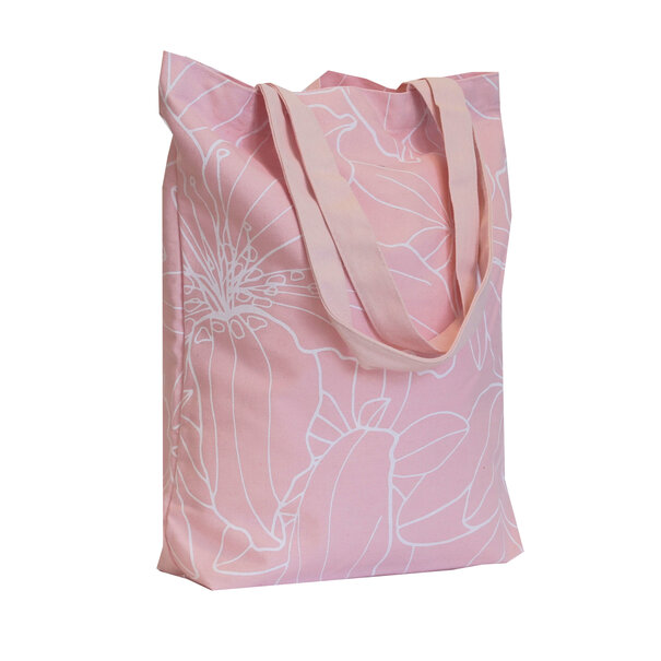 Levering uit voorraad 10x canvas shopper Flowers