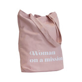 10x canvas shopper 'Woman On A Mission'