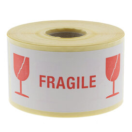 500x Etiket 'Fragile'