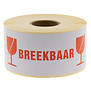 500x Etiket 'Breekbaar'