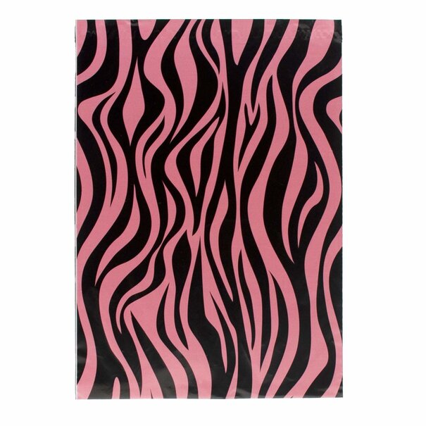 Levering uit voorraad 100x verzendzakken Zebra Roze Medium Staand