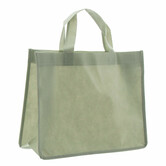 10x Shopper Groen non woven 32x12x25cm