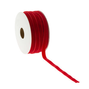 vertel het me Beoordeling strijd Fluweel lint Rood 9mm x 20m - Al vanaf €inf per stuk !