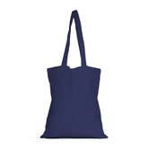 25x katoenen tas Navy blue 38x42cm