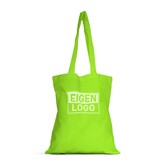 Katoenen tas 38x42 cm lime groen