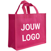 Shopper bedrukken Fuchsia non woven 32x12x25cm - Spoed