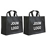 Shopper bedrukken Zwart non woven 32x12x25cm - Spoed