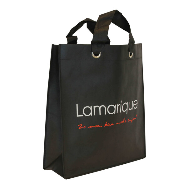 Spoedlevering: Levertijd ca. 7 werkdagen Non woven shopper bedrukken 42x14x46cm - Spoed