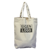 Canvas shopper 40x42+10cm ecru