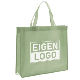 Shopper bedrukken Groen non woven 42x12x35cm - Spoed