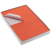 400x Etiket vellen Rood A5