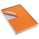 400x Etiket vellen Oranje A5
