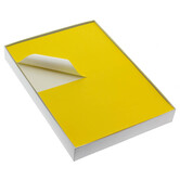 400x Etiket vellen Geel A5