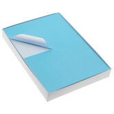 400x Etiket vellen Blauw A5