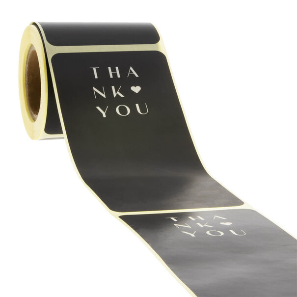 Levering uit voorraad 100x sluitsticker 'Thank You'