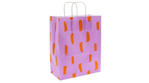 50x papieren tasjes Brushstrokes A4