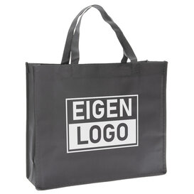 Shopper bedrukken Grijs non woven 42x12x35cm - Spoed