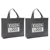 Shopper bedrukken Grijs non woven 42x12x35cm - Spoed