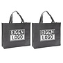 Shopper bedrukken Grijs non woven 42x12x35cm - Spoed