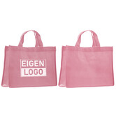 Shopper bedrukken Roze non woven 32x12x25cm - Spoed