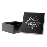 20x Kerst Geschenkdoos Zwart 125x125x55mm