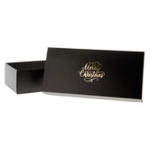 20x Kerst Geschenkdoos Zwart 355x168x94mm