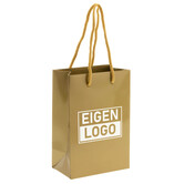Cadeautasje bedrukken Goud Extra klein
