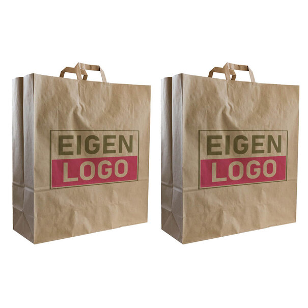 Levertijd ca. 5 weken Budget papieren tas 46x16x49cm - Logo bedrukking