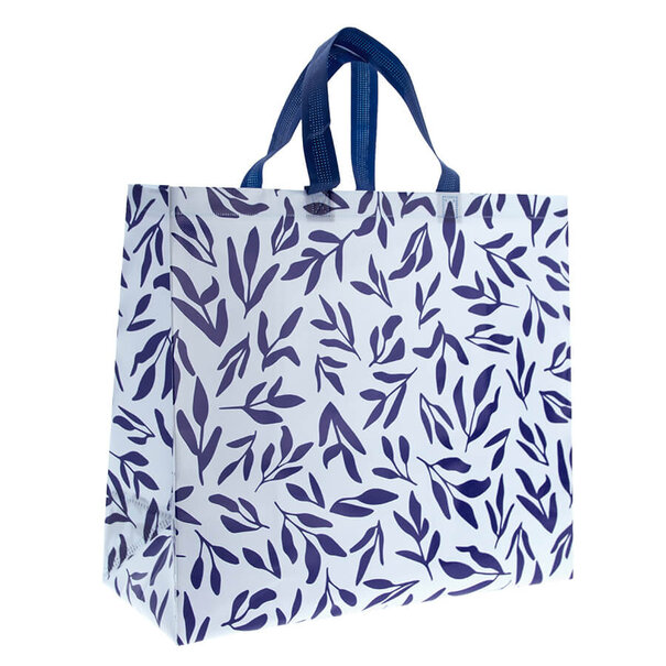 Levering uit voorraad 10x Shopper Leaves non woven 45x20x40cm