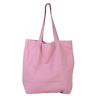 10x katoenen strandtas Pink Lavender