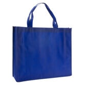 10x Shopper Dark Blue non woven 42x12x35cm