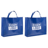 Shopper bedrukken Dark Blue non woven 54x14x45cm - Spoed