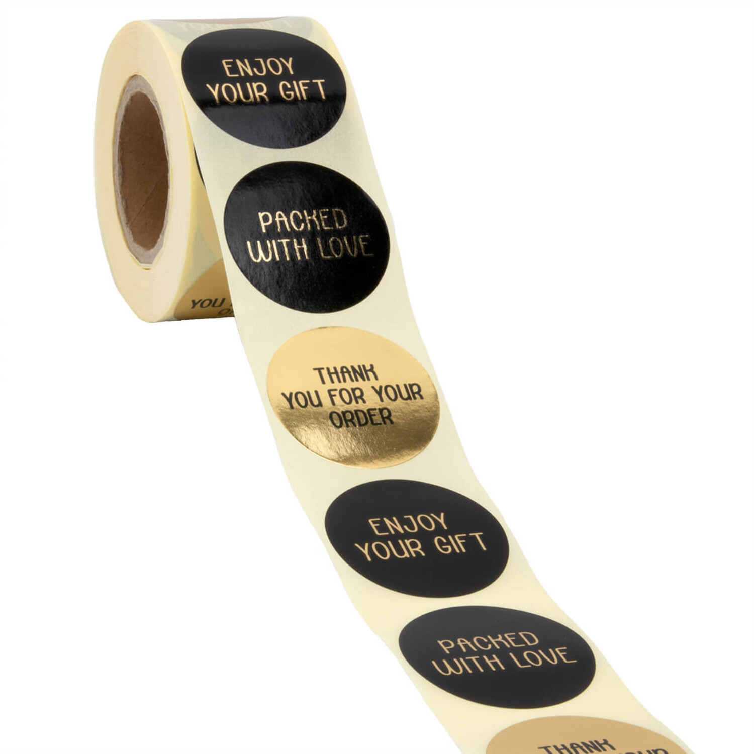 2000 stuks Thank You-stickers, 2,5 cm, zelfklevend, zelfklevend, voor
