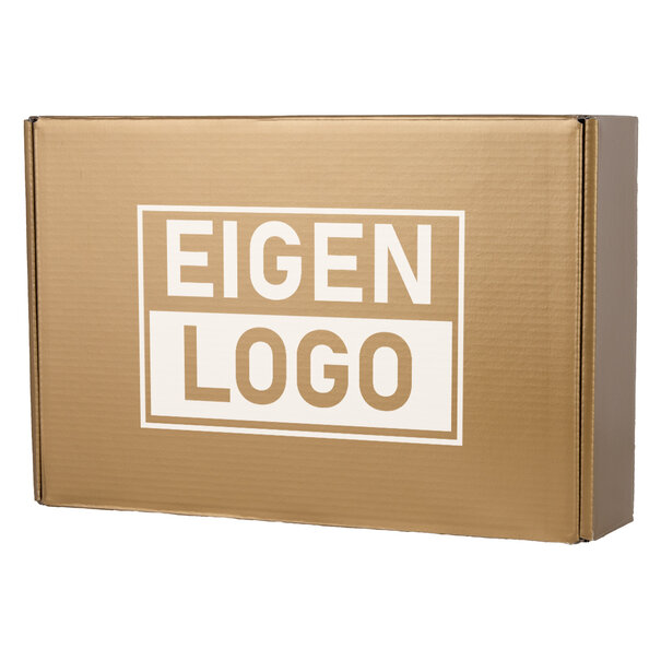 Levertijd ca.10 werkdagen Postdozen bedrukken Goud 280x190x75mm