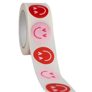 Papieren tape 'Smiley' 50mmx50mtr