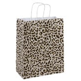 50x papieren tasjes Leopard A4