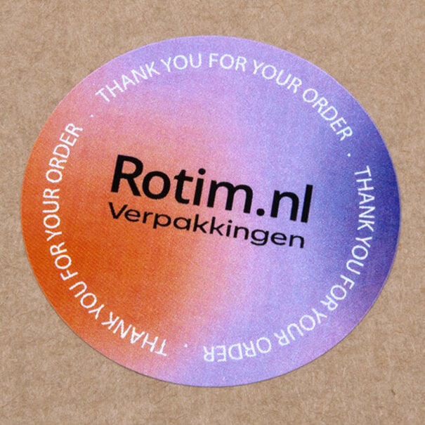 Levertijd ca. 7 werkdagen Stickers laten drukken - Rond - Full colour