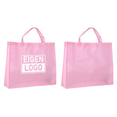 Shopper bedrukken Pink Lavender non woven 54x14x45cm