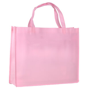 10x Shopper Pink Lavender non woven 42x12x35cm