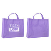 Shopper bedrukken Lila non woven 54x14x45cm