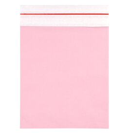 50x Papieren verzendzak Roze  Medium