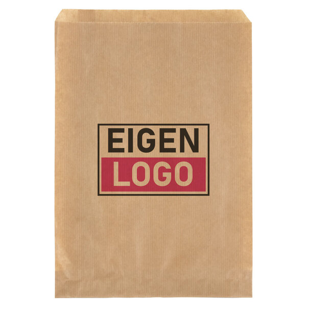 Levertijd ca. 5 werkdagen Papieren zakjes bedrukken Bruin 21x30cm