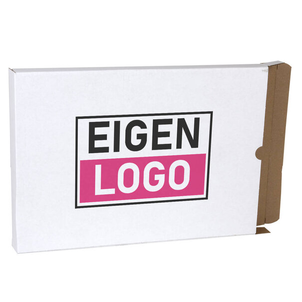 Levertijd ca. 5 werkdagen Brievenbusdozen Zijlader Wit A4 bedrukken